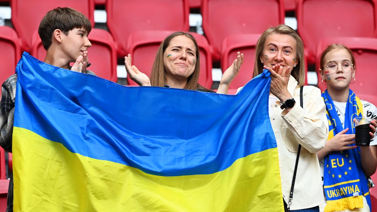 Il y avait beaucoup d'Ukrainiens dans les tribunes de la Johan Cruijff ArenA.