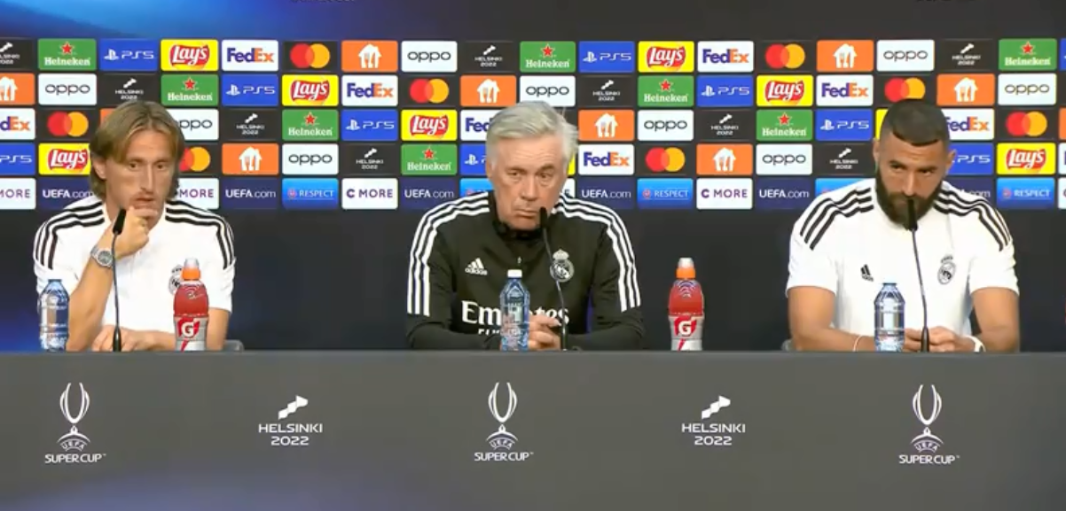 Ils vont faire le Sextete ? La réaction brutale d'Ancelotti avant la Supercoupe d'Europe et les indices d'un possible XI du Real Madrid.