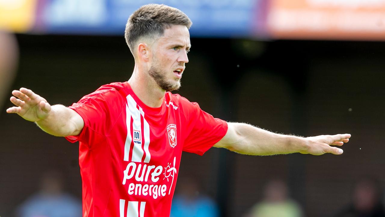 Ricky van Wolfswinkel pendant le match entre le FC Twente et le FC Nordsjaelland.