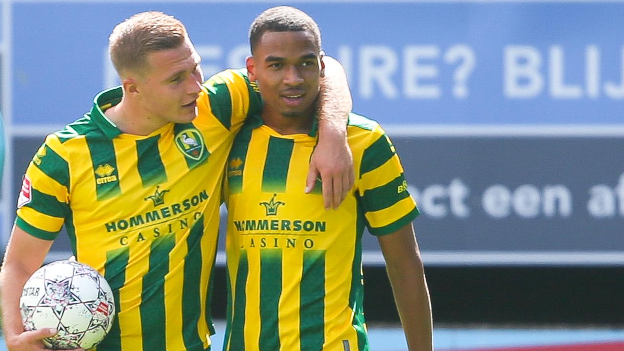 Xander Severina (à droite) a été important pour ADO Den Haag avec deux buts.