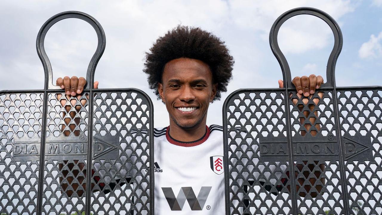 Willian au complexe d'entraînement de Fulham.