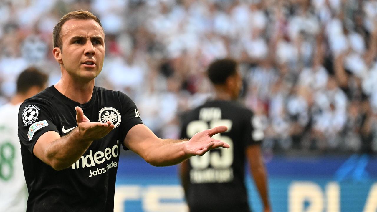 Mario Götze a subi une défaite douloureuse avec l'Eintracht Francfort.