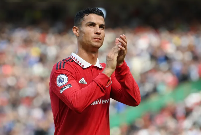 Cristiano Ronaldo a disputé huit matches toutes compétitions confondues pour United, mais n'a inscrit qu'un seul but.