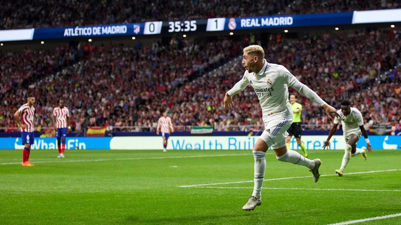 Federico Valverde a marqué pour le Real Madrid contre l'Atlético Madrid.