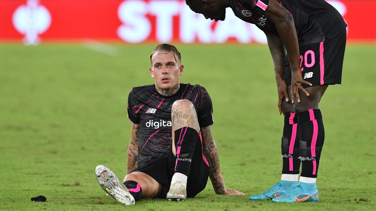 Karsdorp lors du match d'Europa League contre le HJK Helsinki jeudi dernier.
