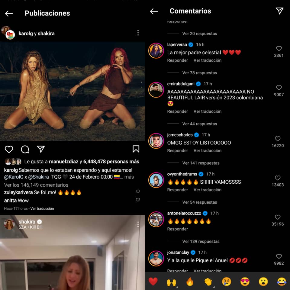 Shakira et Karol G