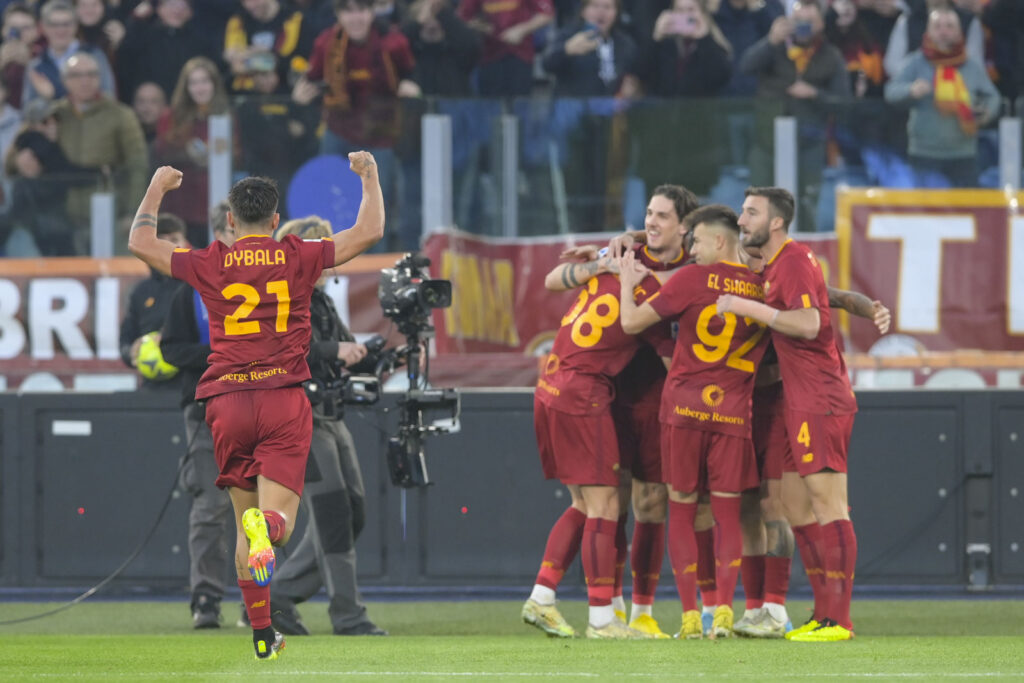 L'équipe de l'AS Roma qui affrontera Feyenoord en quarts de finale de l'UEFA Europa League.