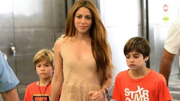 Shakira avec ses enfants