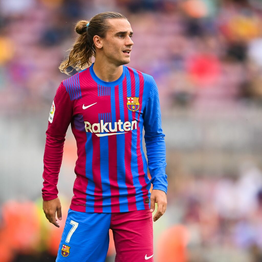 Antoine Griezmann sous le maillot du FC Barcelone.