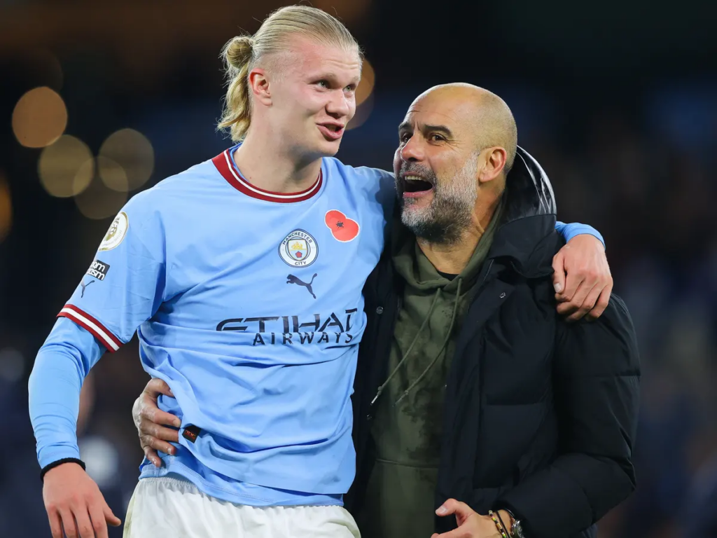 Pep Guardiola et Haaland