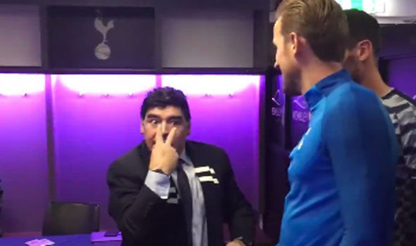Maradona et Harry Kane