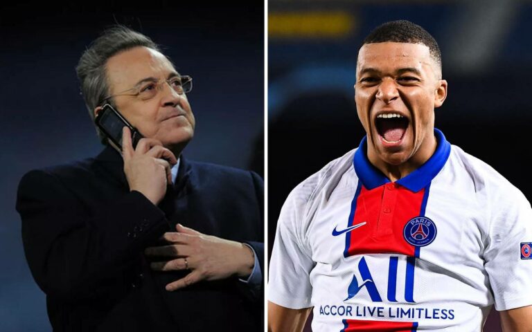 Kylian-Mbappé-Florentino-Pérez-PSG