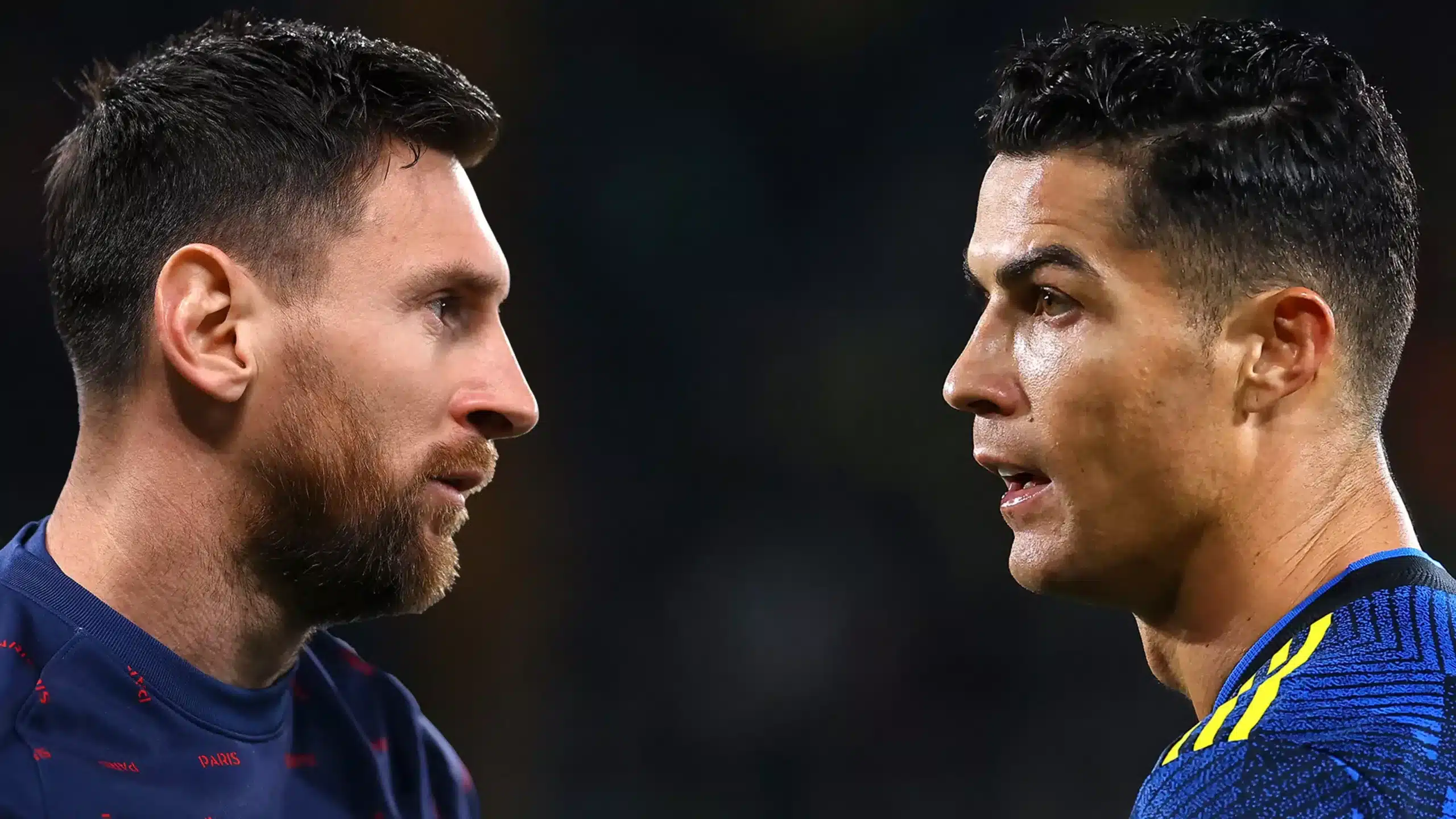 Ronaldo content Messi