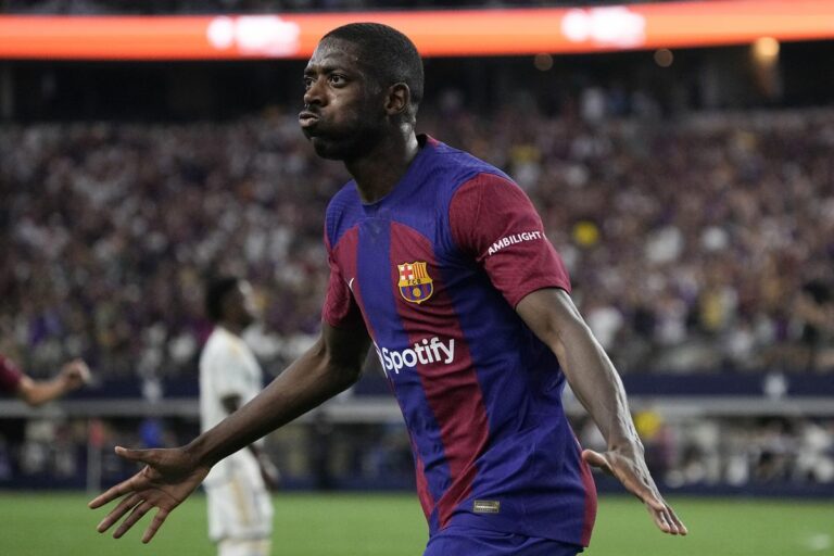Dembélé buteur
