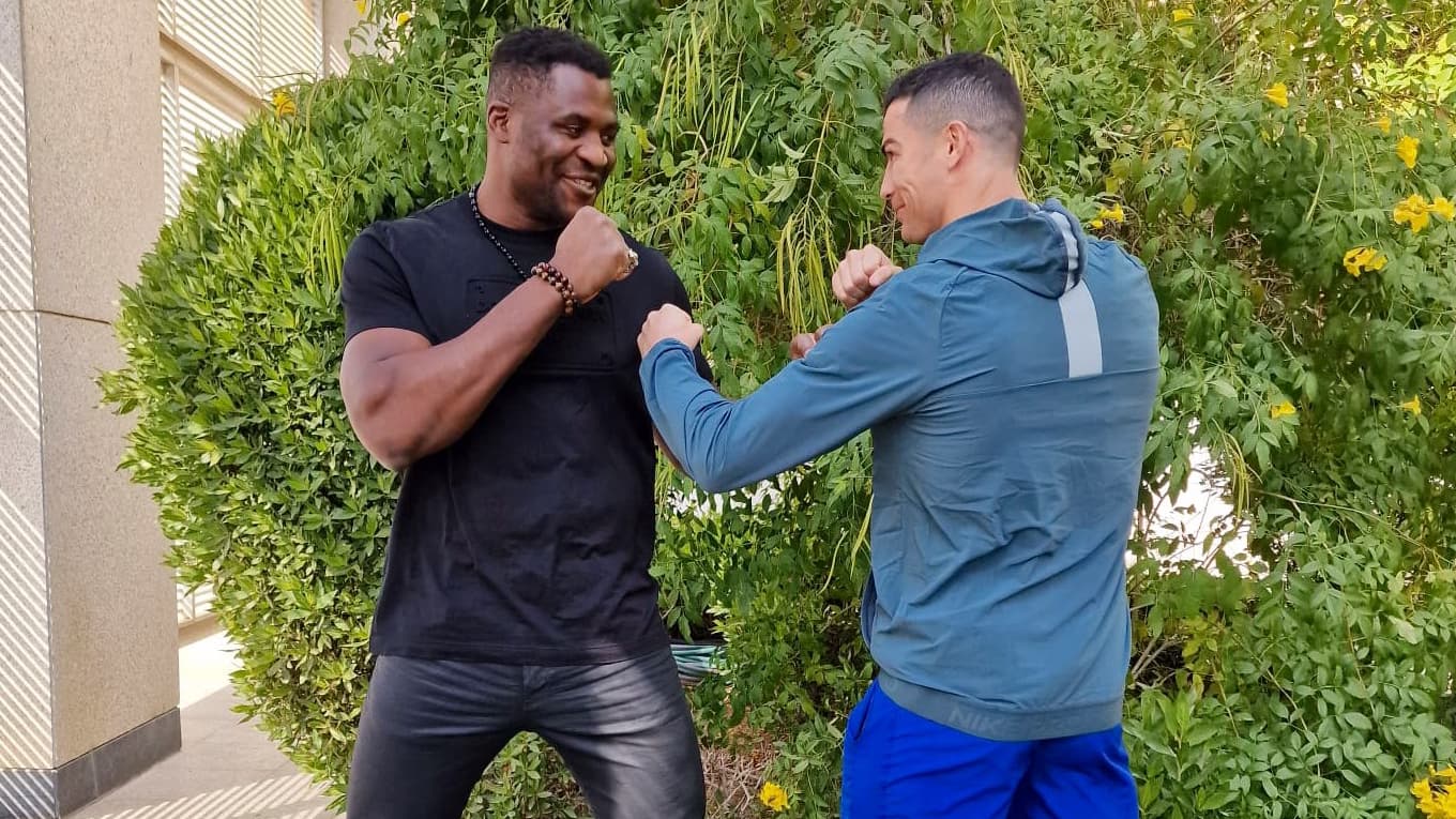 Ronaldo et Ngannou ( vs Tyson Furry